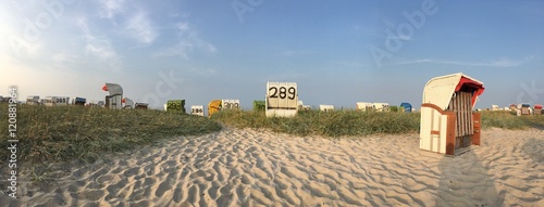 Strandkörbe in Hocksiel, Wangerland photo
