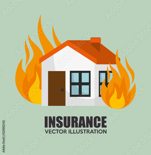 house insurance protection design vector illustration eps 10