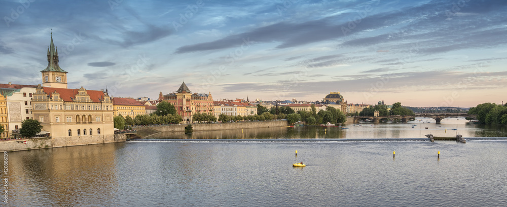 Obraz premium Panorama Of Prague, Czech Republic