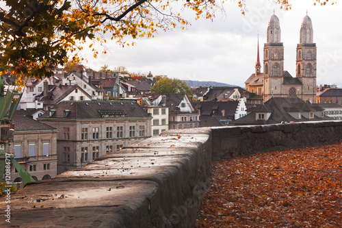 Grossmünster church in Zurich, Switzerland