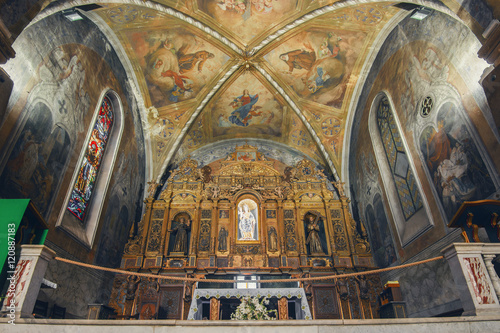  interior of Monastery of Cimiez in Nice, France View on the front of the Cimiez monastery in Nice on French Riviera photo