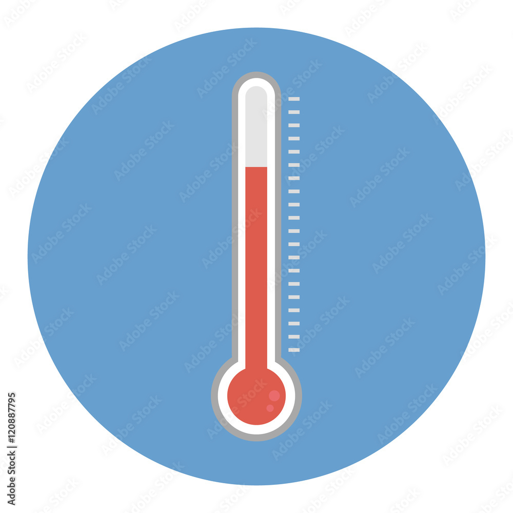Thermometer icon. Thermometer icon.