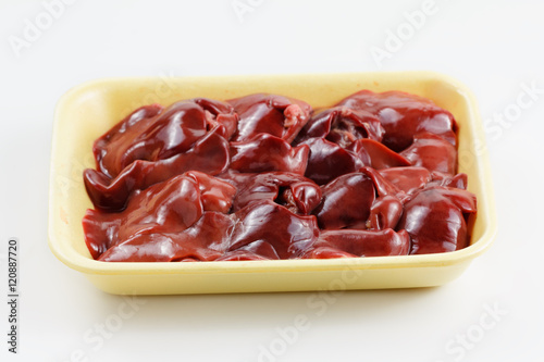 Fresh raw chicken liver