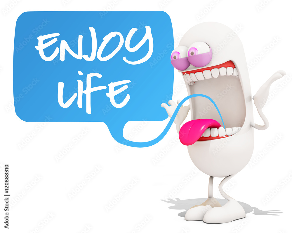 happy 3d cartoon character saying happy 3d cartoon character saying