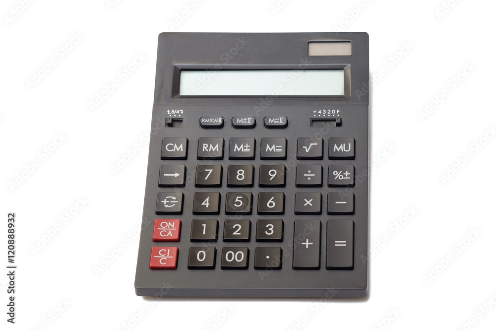 calculator isolated on white background calculator isolated on white background