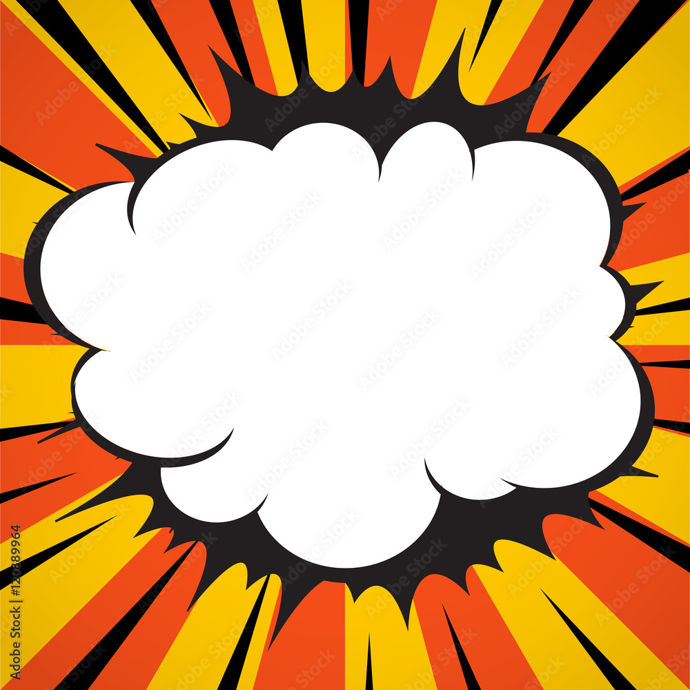 Comic book explosion superhero pop art style radial lines background. Comic book explosion superhero pop art style radial lines background.