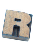 wooden R letter