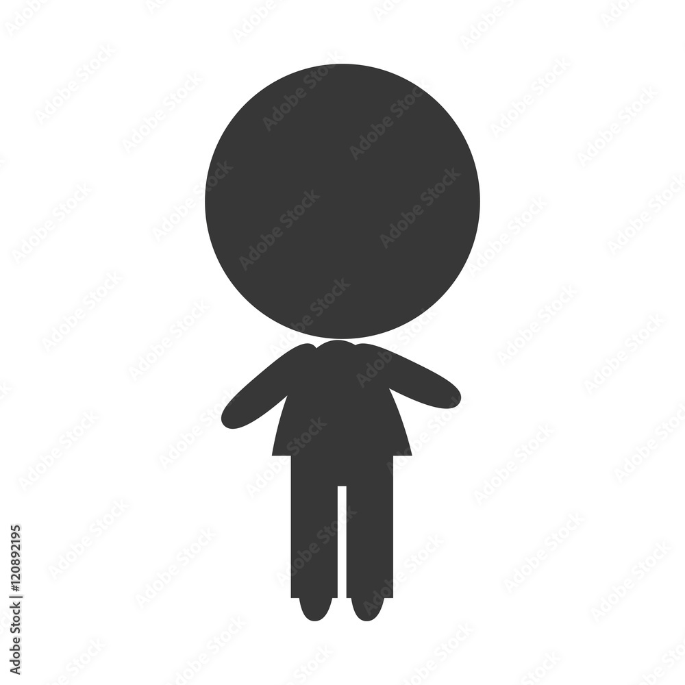 avatar man user. male person silhouette. vector illustration avatar man user. male person silhouette. vector illustration