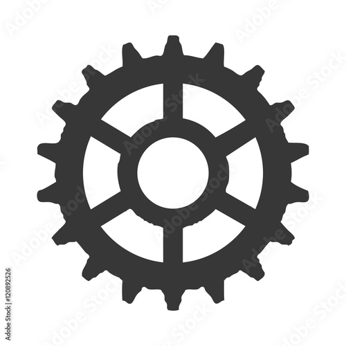 gear cog wheel. power transmission mechanical. vector illustration
