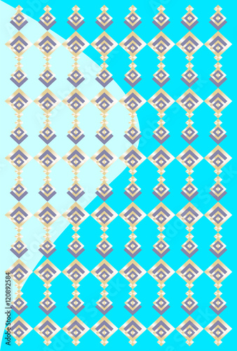 Pretty background imitating golden and black jewelry several light blue background two