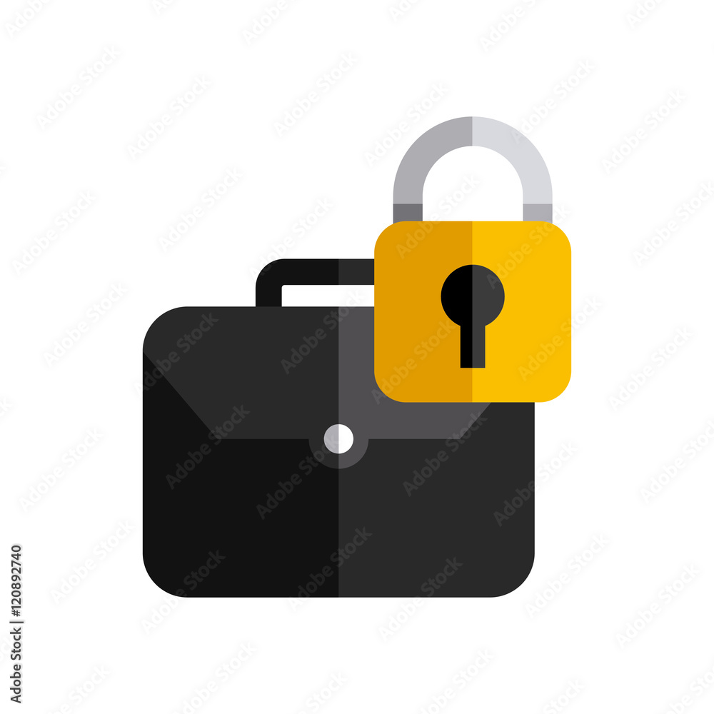 briefcase portfolio with business icon vector illustration design briefcase portfolio with business icon vector illustration design