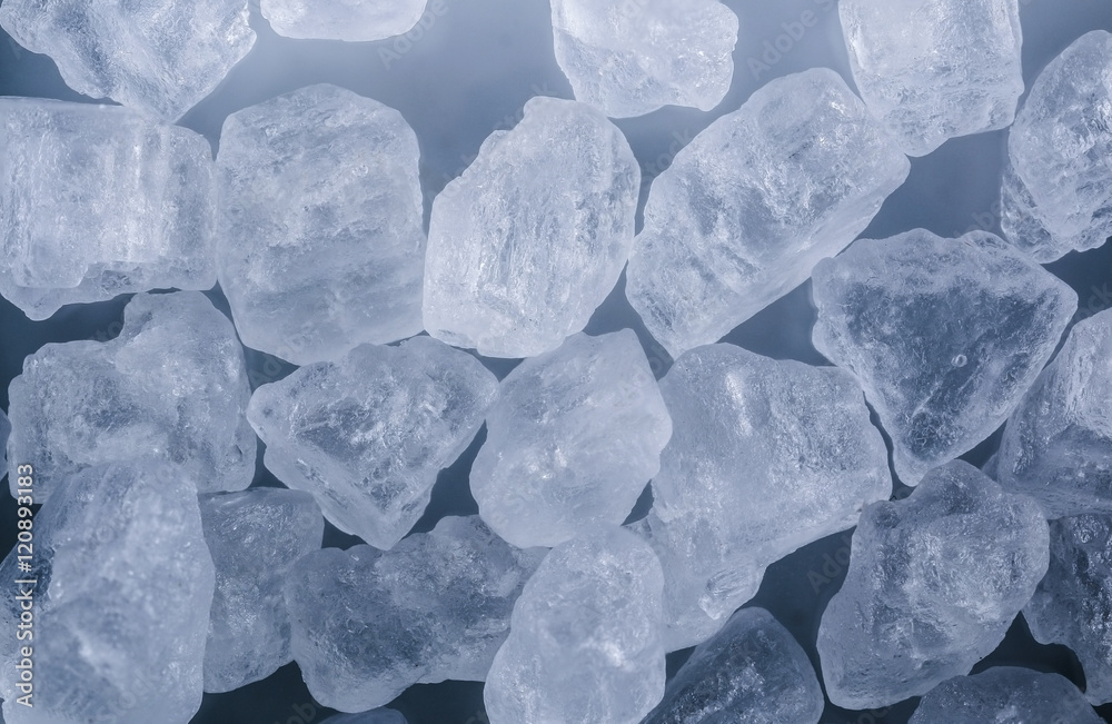 crystal of salt - macro detail