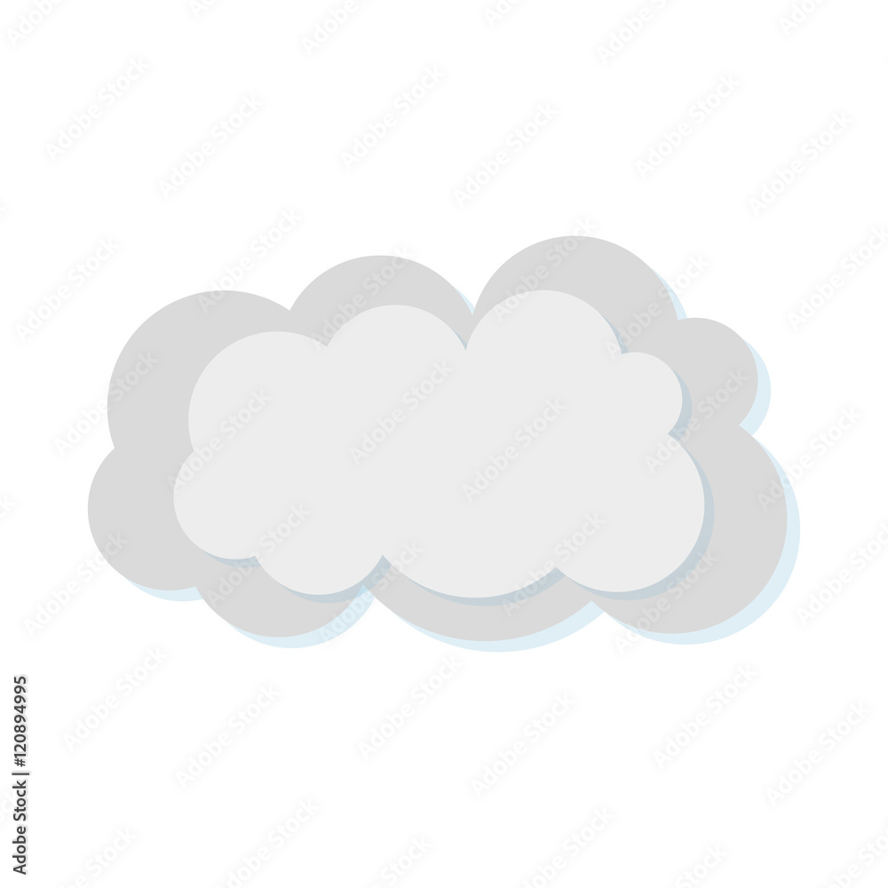 gray cloud shape. nature weather element. vector illustration gray cloud shape. nature weather element. vector illustration