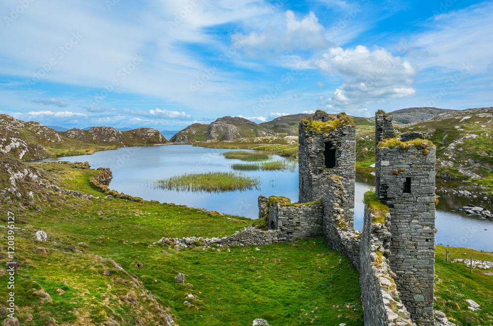 Ruins of Three Castle Head, County Cork, Ireland