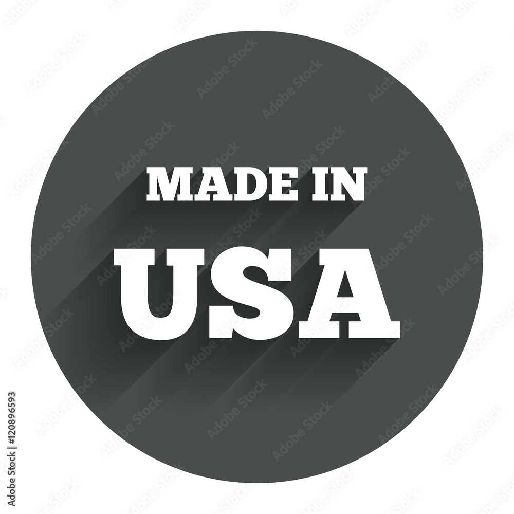 Made in the USA icon. Export production symbol. Made in the USA icon. Export production symbol.