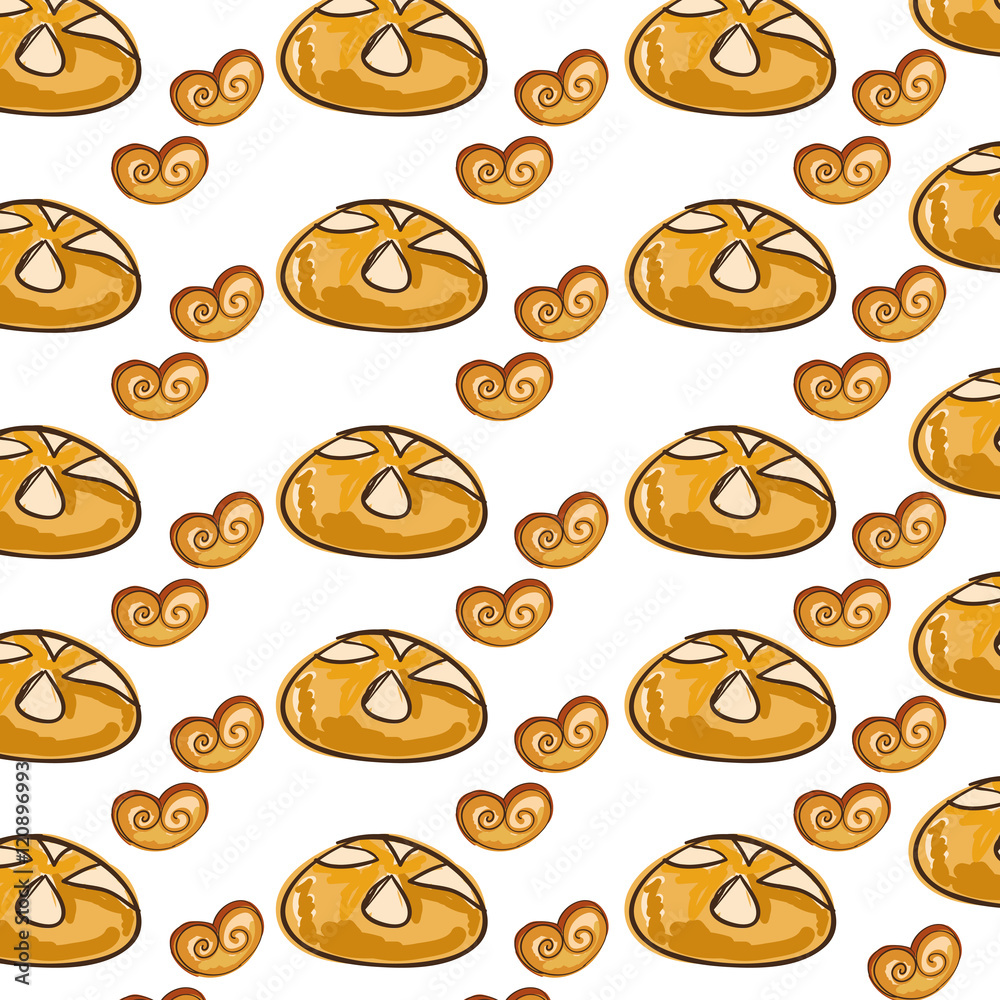 bread bakery food product background. drawn design. vector illustration bread bakery food product background. drawn design. vector illustration