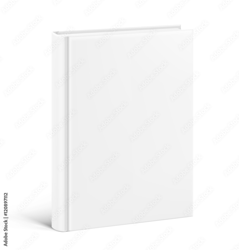 Template of blank cover book on white background. Vector illustration. It can be used for promo, catalogs, brochures, magazines, etc. Ready for your design. Template of blank cover book on white background. Vector illustration. It can be used for promo, catalogs, brochures, magazines, etc. Ready for your design.