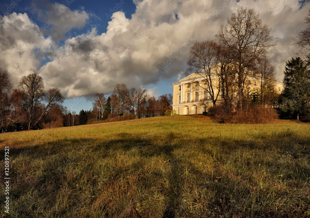 Fototapeta premium Landscape with Palace