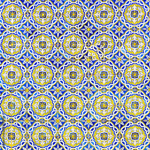 Traditional portuguese tile wall background