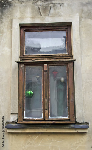 Old window on a house in Sremski Karlovci 1
