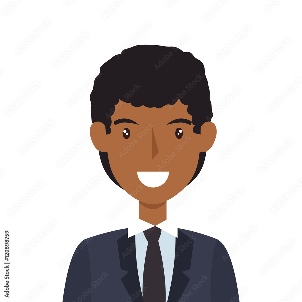 avatar man face smiling cartoon. wearing suit and tie. vector illustration avatar man face smiling cartoon. wearing suit and tie. vector illustration