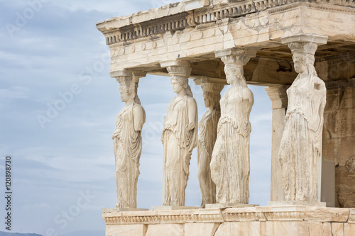 The Porch of the Caryatids on Erechtheion, Acropolis of Athens, Greece