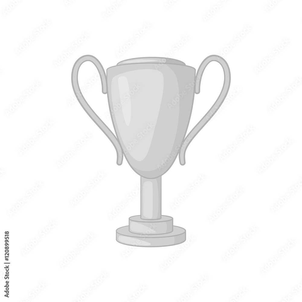 Winner cup icon in black monochrome style on a white background vector illustration Winner cup icon in black monochrome style on a white background vector illustration