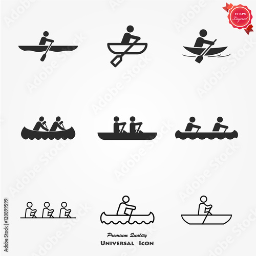 Rowing Icon set