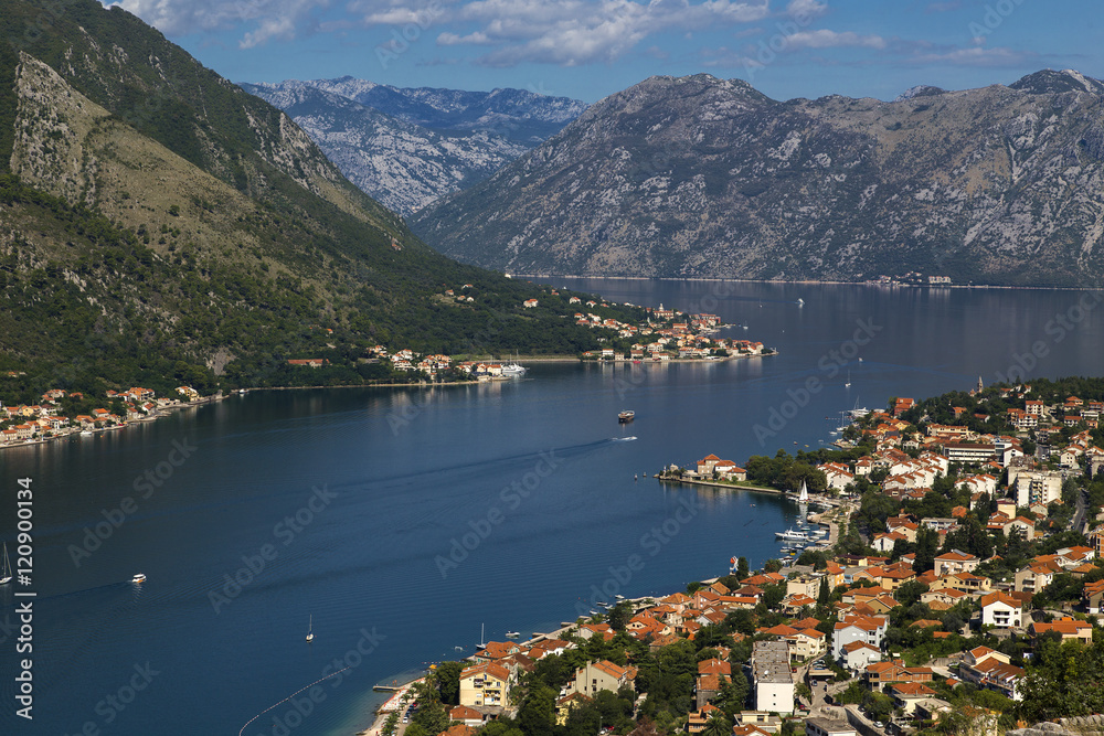 Kotor, Montenegro - the view from the fortress of St. John