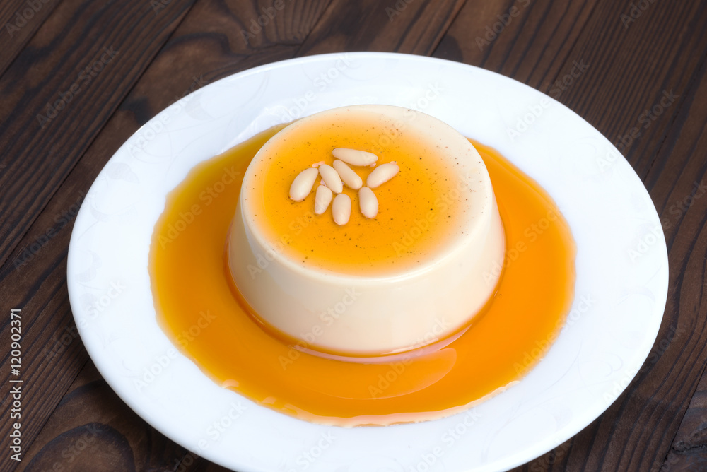 Panna cotta - Italian dessert with caramel sauce Panna cotta - Italian dessert with caramel sauce