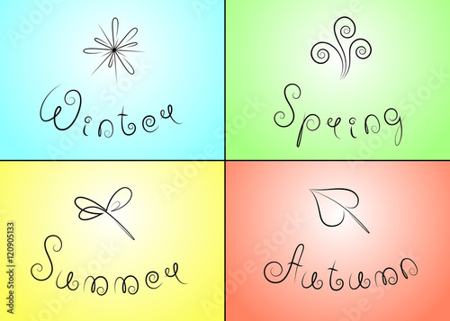 Icons for four seasons