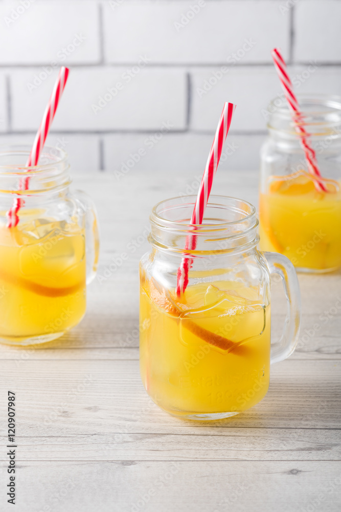 Fototapeta premium Fresh home made orange screwdriver cocktails