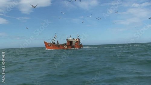 Fishingship, Patagonia, Argentina photo