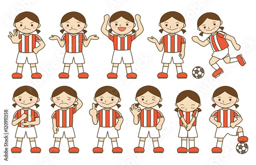 サッカー　選手　女子