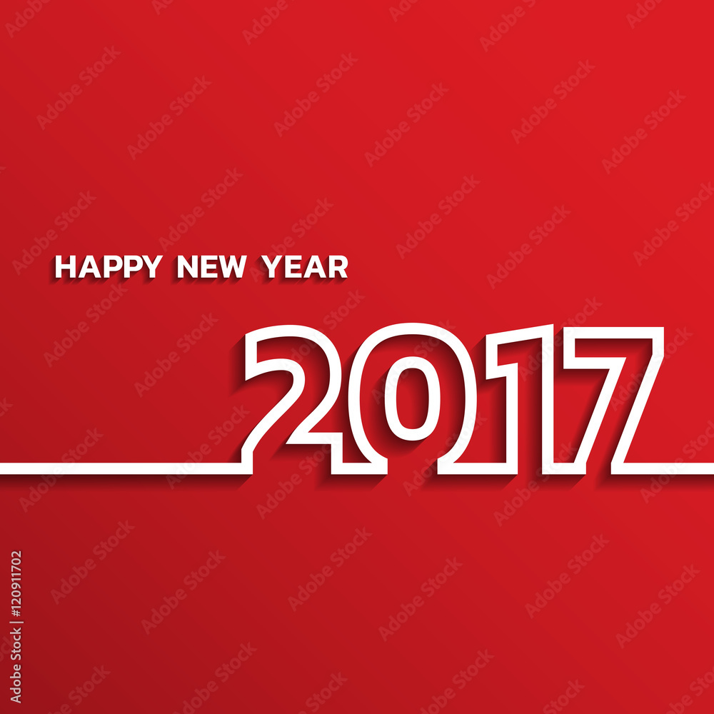Happy new 2017 year. Greetings card. Colorful design. Vector ill Happy new 2017 year. Greetings card. Colorful design. Vector ill