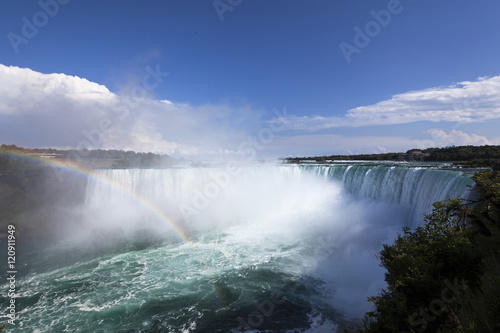 Fototapeta Naklejka Na Ścianę i Meble -  World of wonder Niagara Falls view from the Canada border