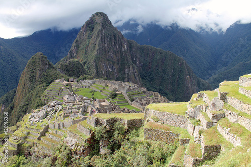 Machu Picchu ruins on Mountain