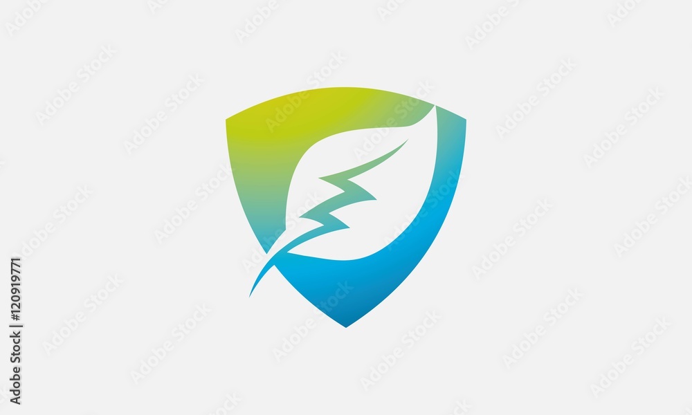 Naklejka premium electric shield