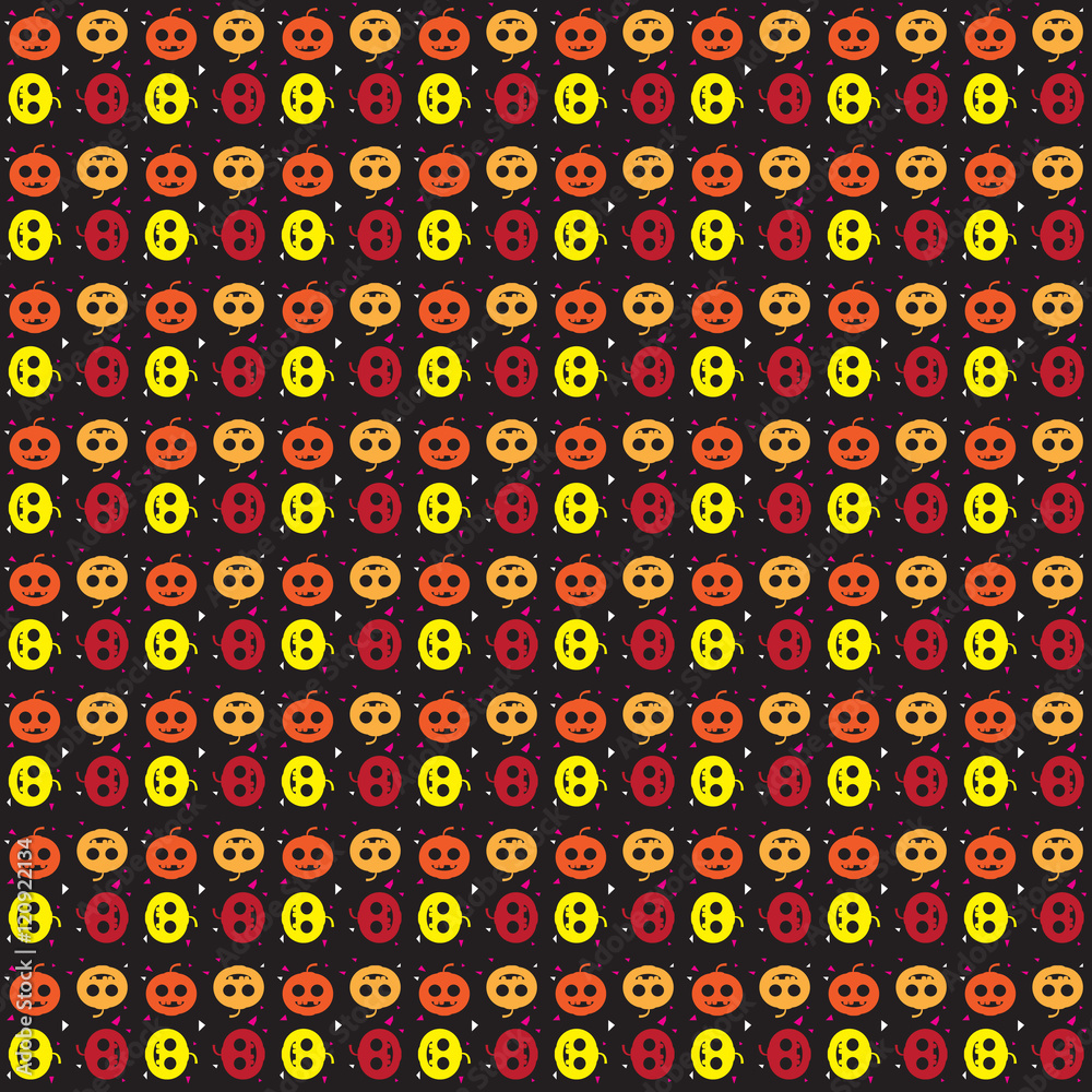 seamless pattern with pumpkins Halloween Background seamless pattern with pumpkins Halloween Background