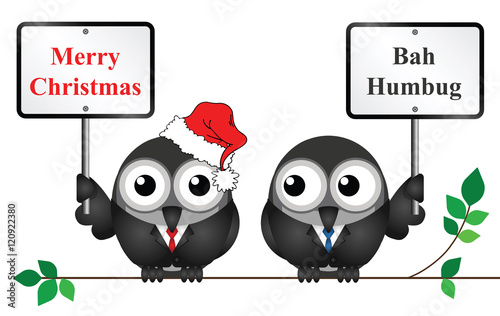 Comical the two sides of Christmas 