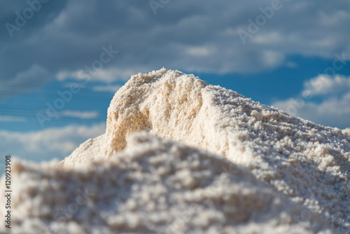 salt pile at saltworks