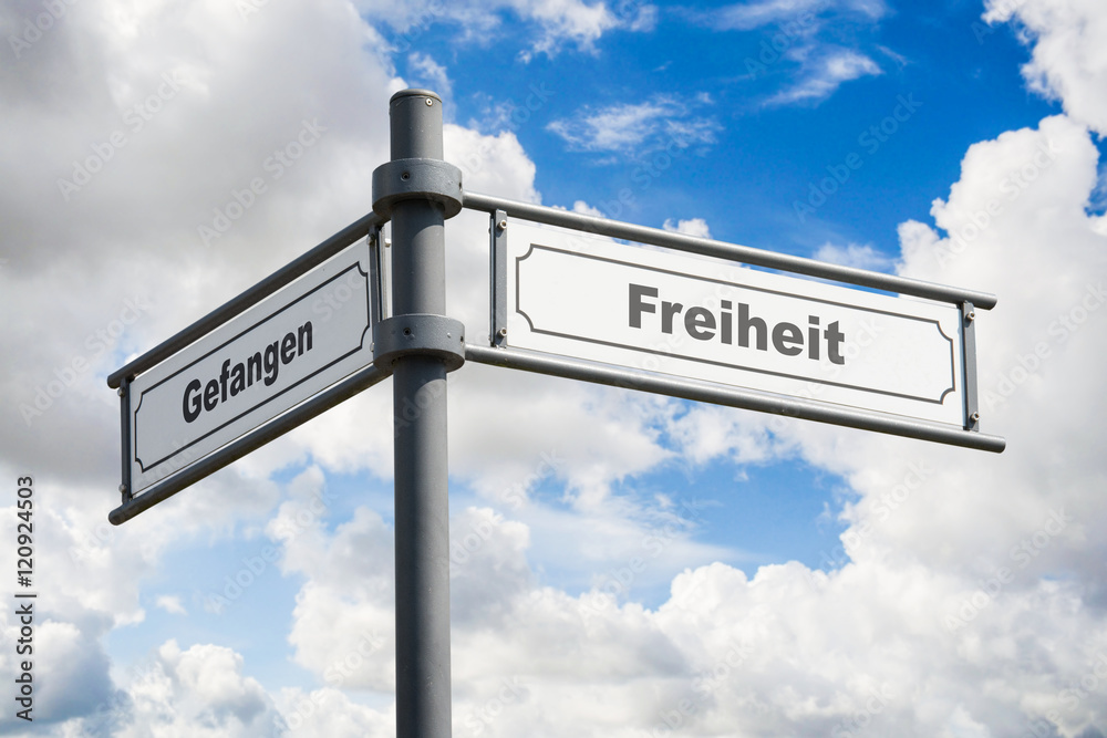 Fototapeta premium Schild 162 - Freiheit