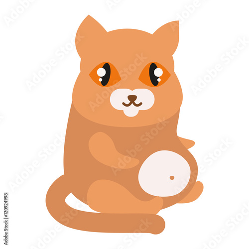 Cat cartoon style vector silhouette. Cute domestic cat animal playfull. Cartoon cat young adorable tail symbol playful. Cartoon funny domestic pussy kitty character