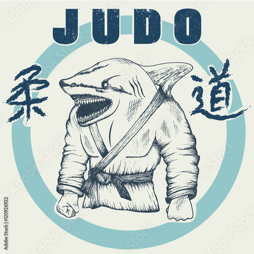 Shark practicing judo