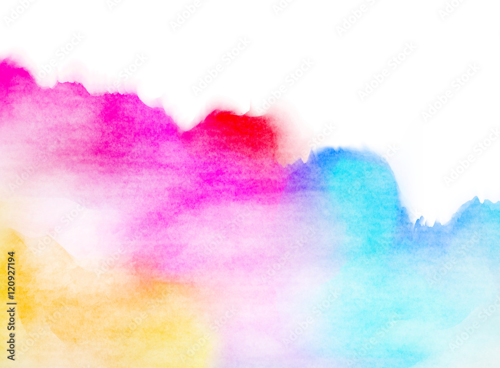 Abstract colorful water color for background.