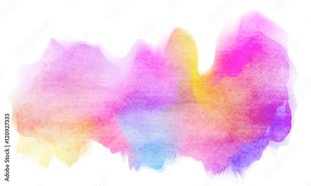 Abstract colorful water color for background.