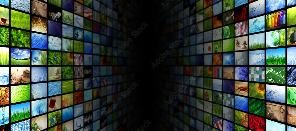 Giant multimedia video and image walls