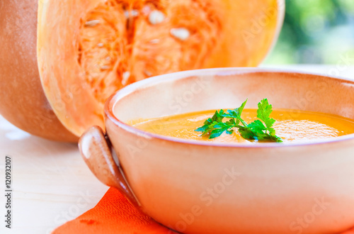 Creamy pumpkin soup 