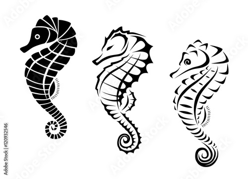 Seahorse Tribal Tattoo