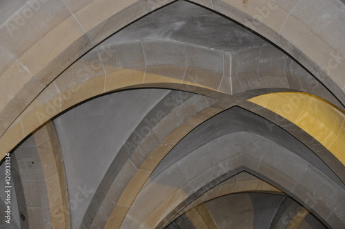 Gothic ceiling architecture detail indoor